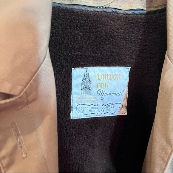 Maxi Full Ankle Length London Fog Long Coat Taupe Womens 16R Removable Liner - Picture 4 of 11